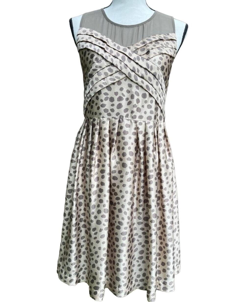 Anthropologie Hem & Thread Cheetah Dress- Small